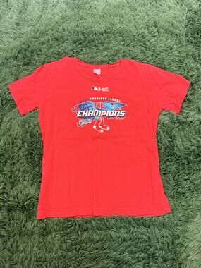 2007 Boston Red Sox AL Champions MLB Authentic T-Shirt Women's M World Series